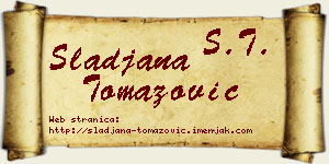 Slađana Tomazović vizit kartica